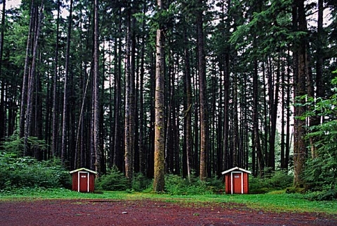 Outhouses on Vancouver Island, BC