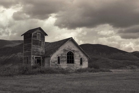 Old church / schoolhouse, Dorothy, Alberta