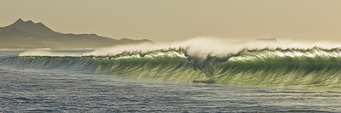 Photograph of waves, Mexico.  "Leading the Way"