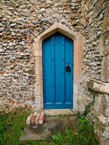 Photo of St Andrew & St Mary Church door, Langham, Norfolk, UK