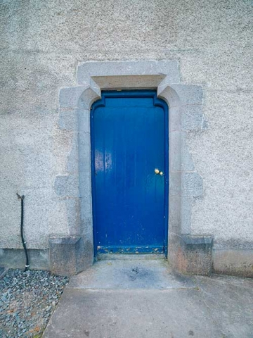 Photo of side door of Christ Church Anglican Church, Clifden, County Galway, Republic of Ireland.
