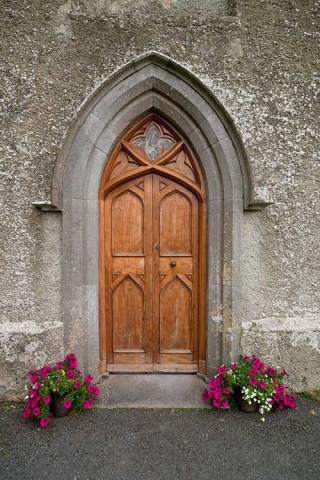 Photo of side door to St Pauls, Newtown Forbes Church, Clorigish, County Longford, Republic of Ireland.