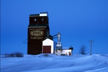 Photograph of wooden elevator at Fairlight, SK