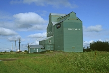 Image of wooden elevator at Bonnyville, Alberta