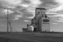 Wheat pool  grain elevator at Holdfast, Saskatchewan