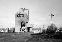 Wooden elevator at Carstairs, AB, 